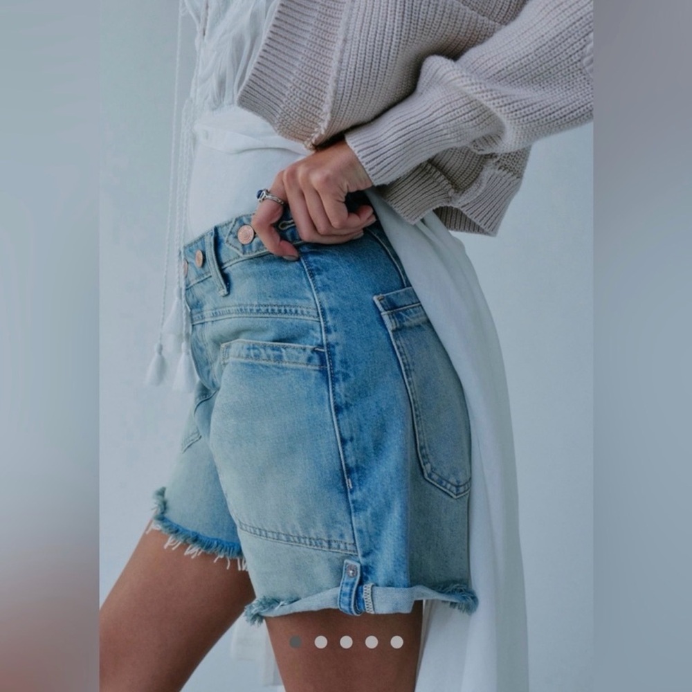 FREE PEOPLE WE THE FREE Palmer Shorts‎ La La Land 25 - Picture 4 of 15